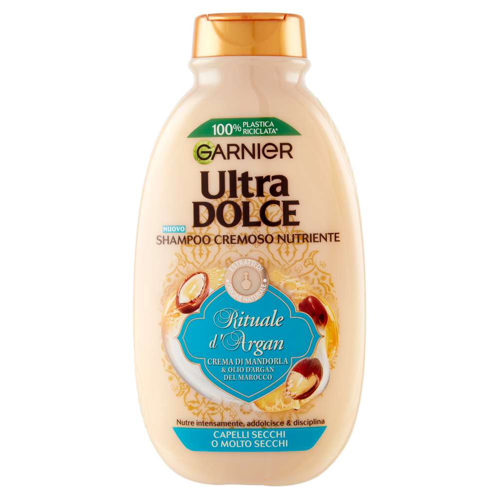 Garnier Ultra Dolce Shampoo con crema di Mandorla e Olio d'argan per