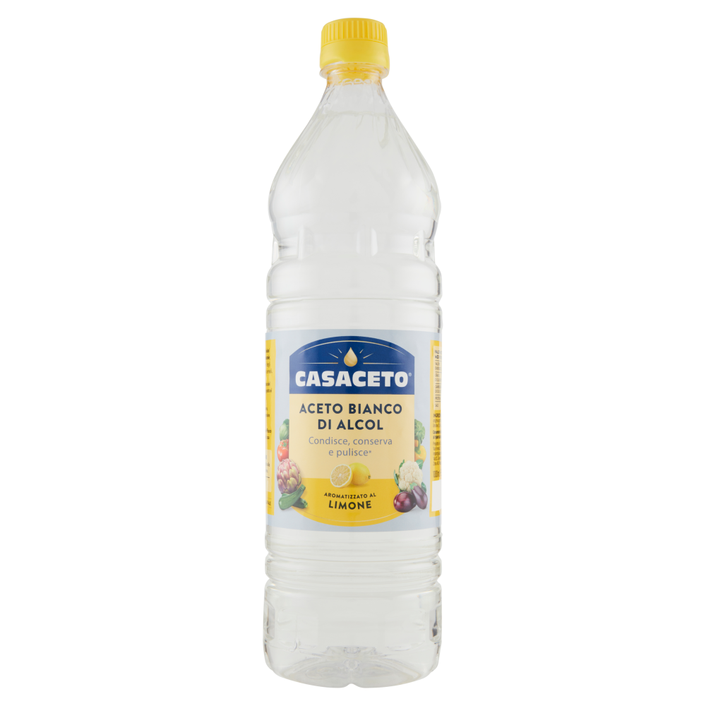 Casaceto Aceto Bianco di Alcol Aromatizzato al Limone 1000 ml