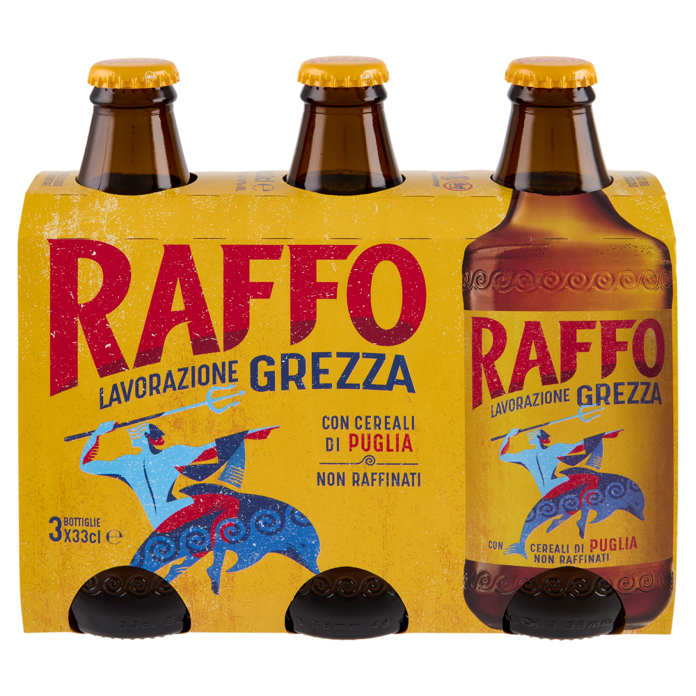 Raffo Lavorazione Grezza Birra 3 x 33 cl