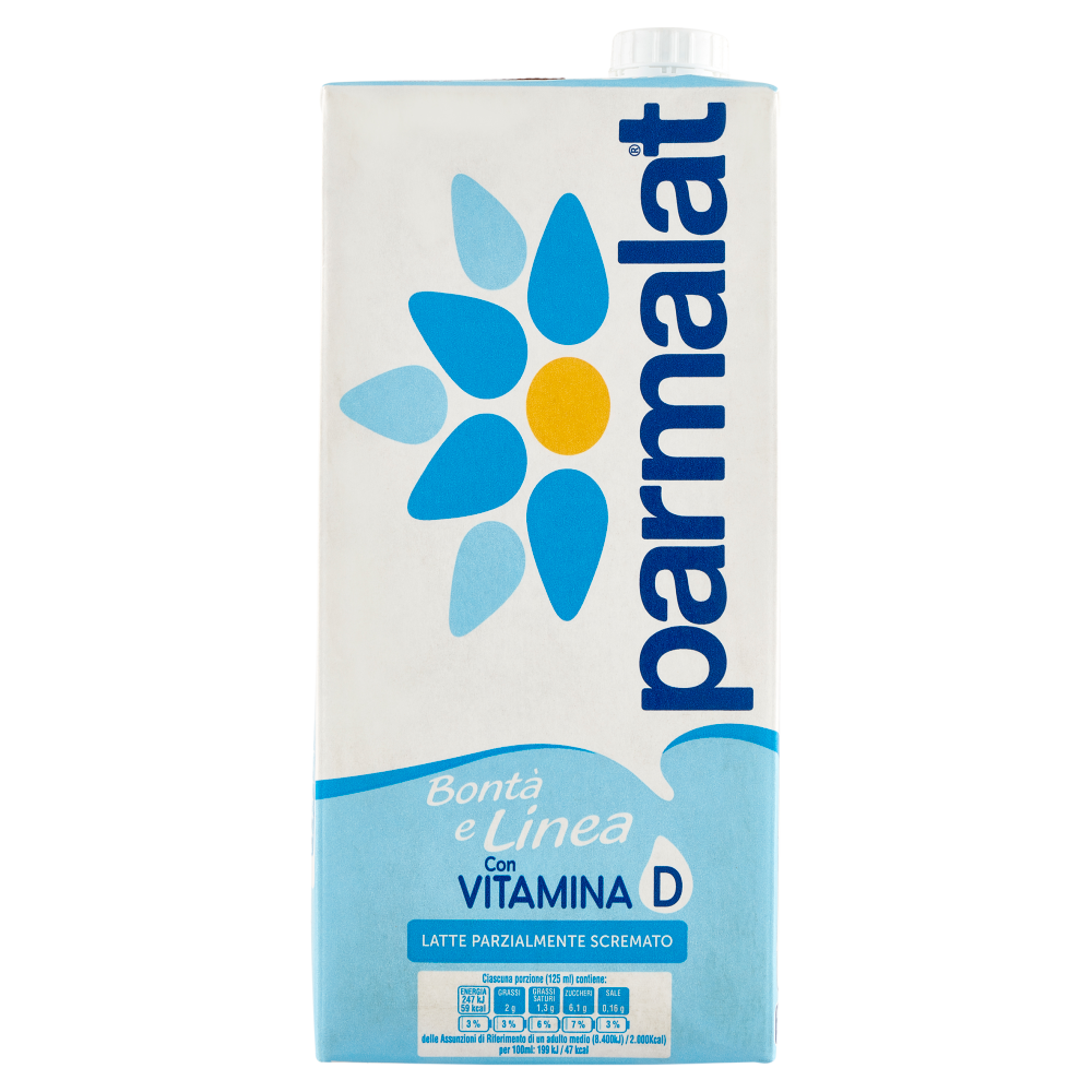 parmalat Bont&agrave; e Linea con Vitamina D Latte Parzialmente Scremato 1000 ml