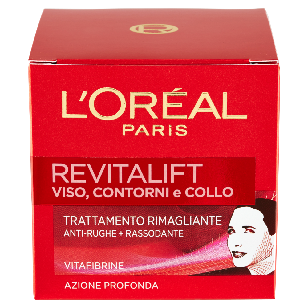 L'Or&eacute;al Paris Revitalift Viso, Contorni e Collo Trattamento Rimagliante Anti-Rughe+Rassodante 50 ml