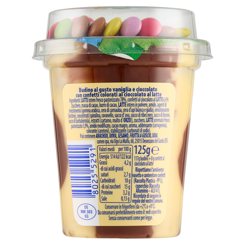 cameo Muu Muu Gusto Vaniglia + confetti al cioccolato al latte 125 g