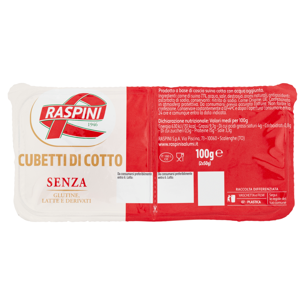 Raspini Cubetti di Cotto 2 x 50 g
