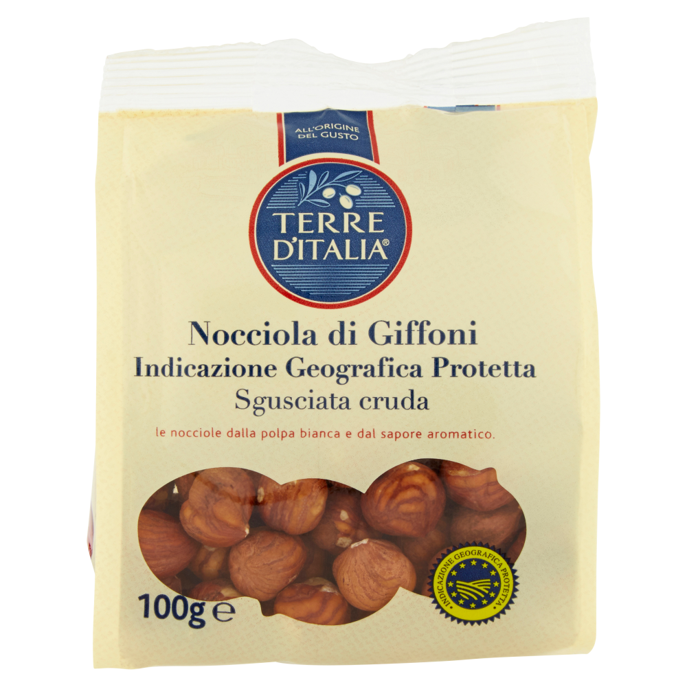 Terre d'Italia Nocciola di Giffoni Indicazione Geografica Protetta Sgusciata cruda 100 g