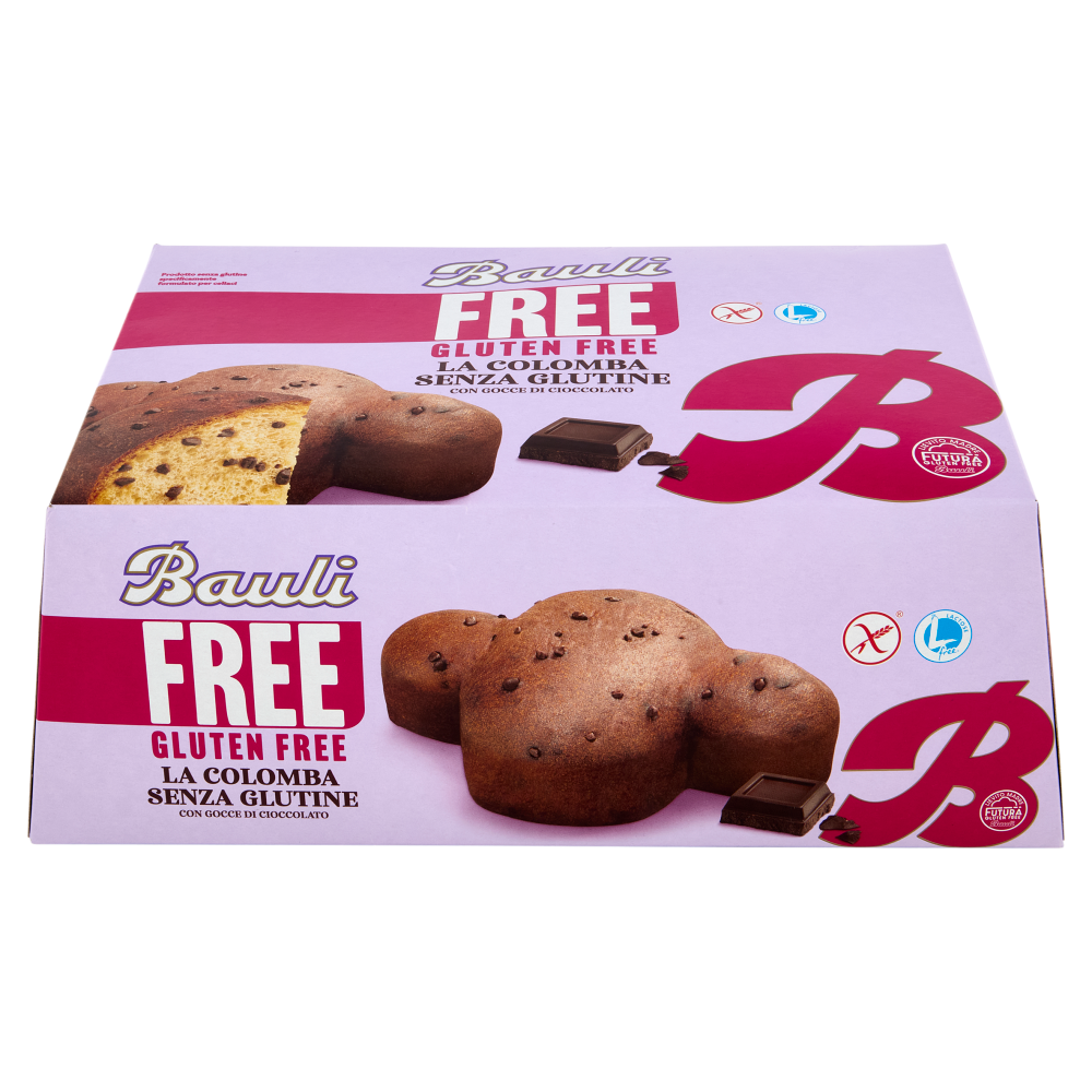 Bauli Free Gluten Free la Colomba Senza Glutine con Gocce di Cioccolato 450 g