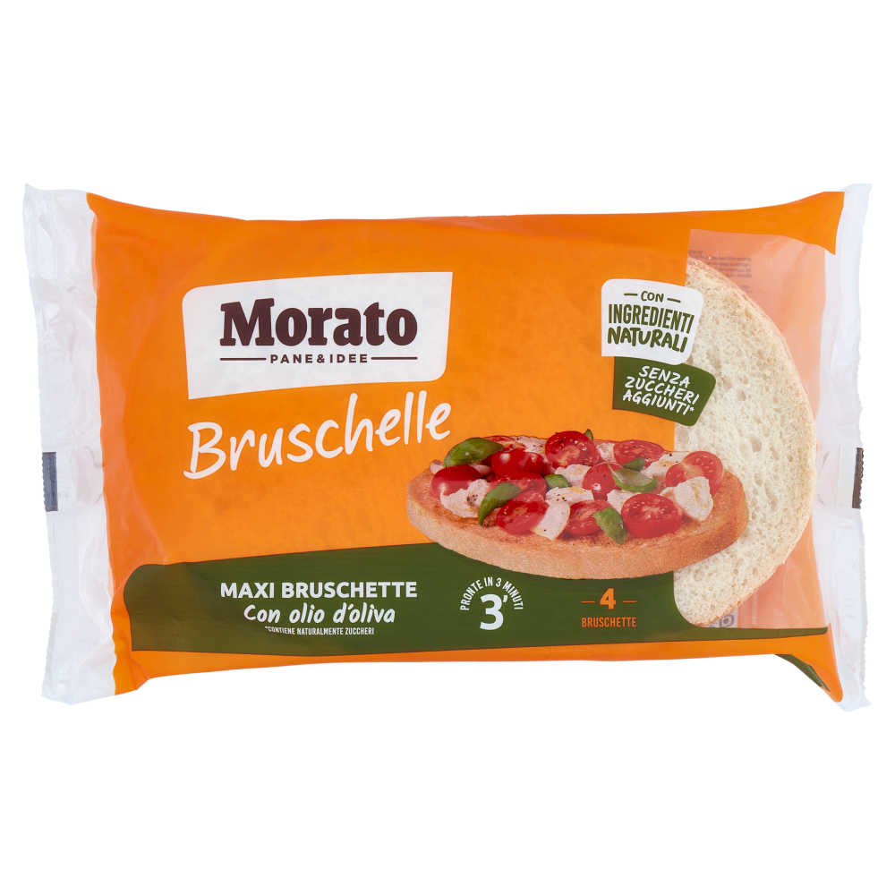 Morato Bruschelle Maxi Bruschette con olio d'oliva 4 x 100 g