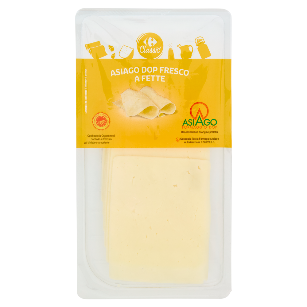 Carrefour Classic Asiago DOP Fresco a Fette 100 g