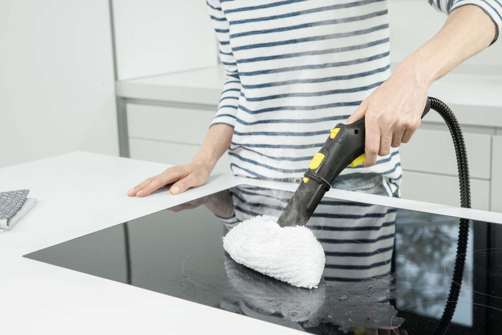 Panni di pulizia a vapore per Karcher Easyfix SC2 SC3 SC4 SC5, panni in microfibra per la serie Karcher Easyfix SC (strisce grigie - 4 pezzi) | Leroy Merlin
