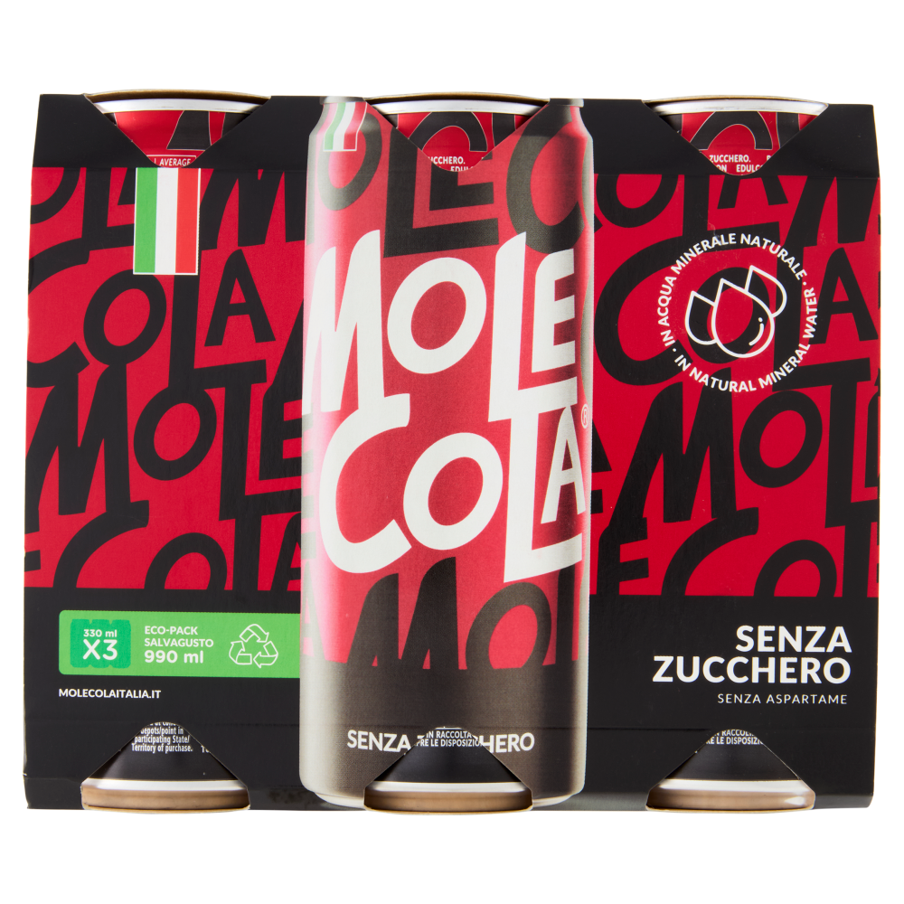 MoleCola Senza Zucchero 3 x 330 ml