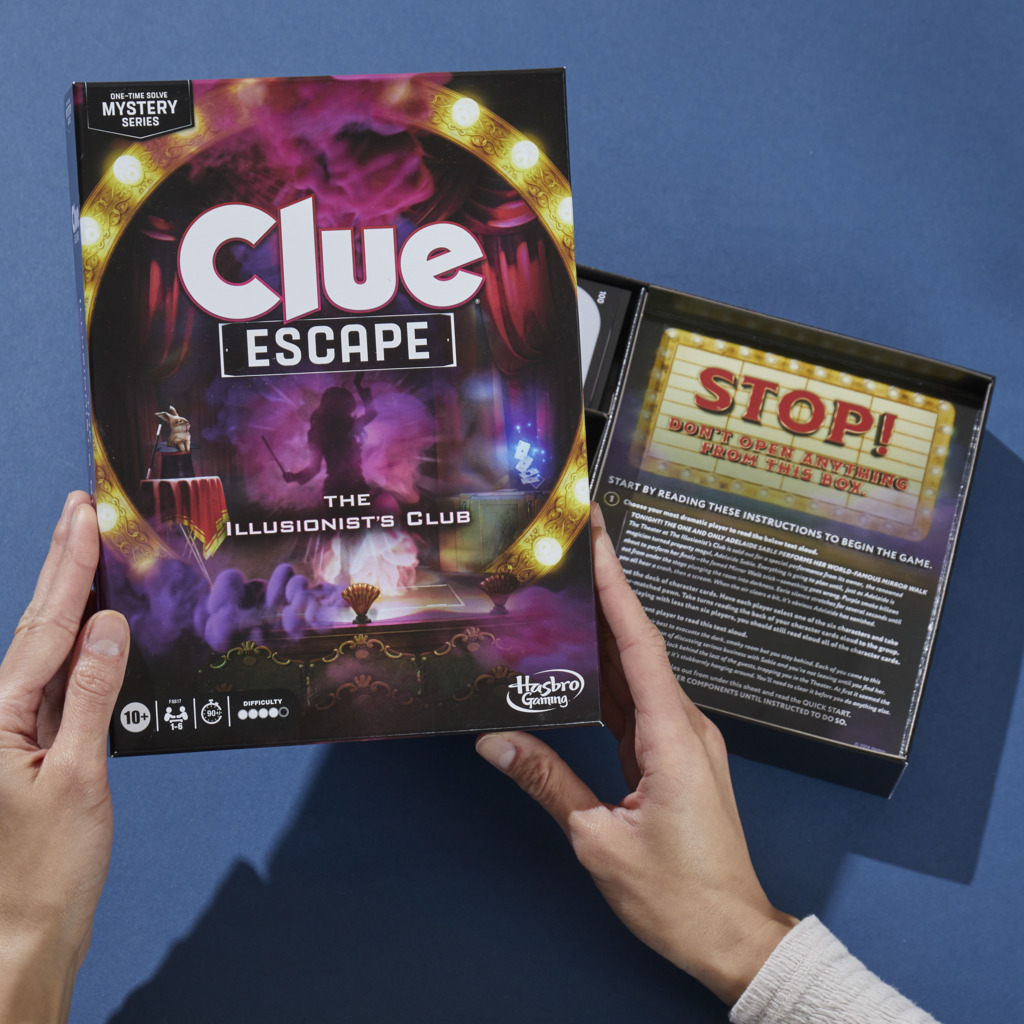 Cluedo Escape - Il Club dell'Illusionista, gioco di mistero in versione Escape Room