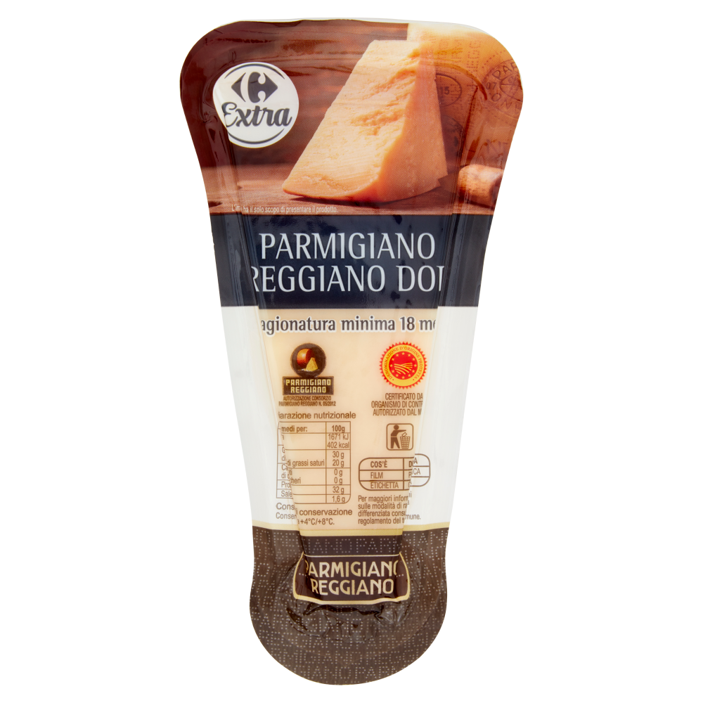 Carrefour Extra Parmigiano Reggiano DOP stagionatura minima 18 mesi 400 g
