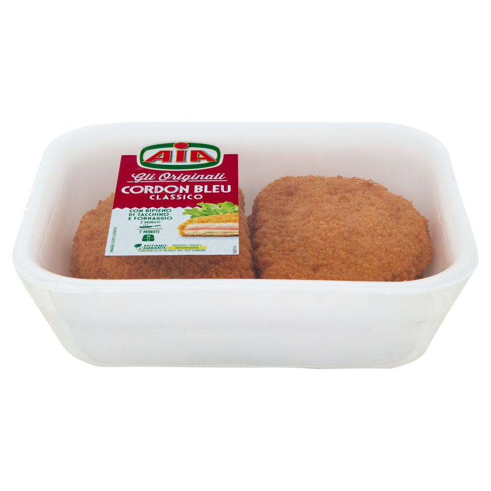 Aia gli Originali Cordon Bleu Classico con Ripieno di Tacchino e Formaggio 0,490 kg
