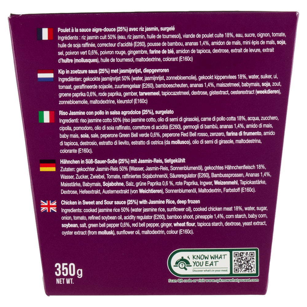 Kitchen Joy Thai Cube Sweet & Sour Chicken with Jasmine Rice 350 g