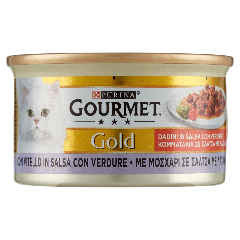PURINA GOURMET Gold Dadini in Salsa con Verdure con Vitello in Salsa con Verdure 85 g