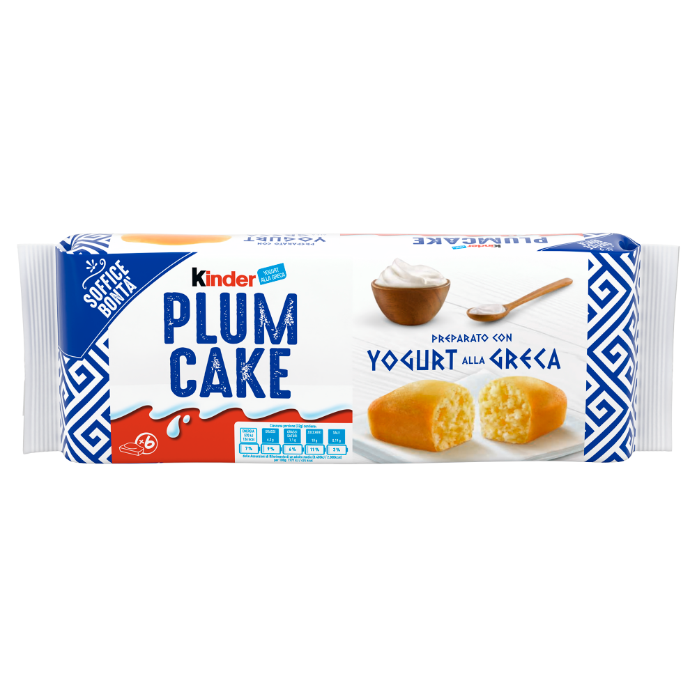 Kinder Plumcake merenda con Yogurt alla Greca 6 pezzi 192g