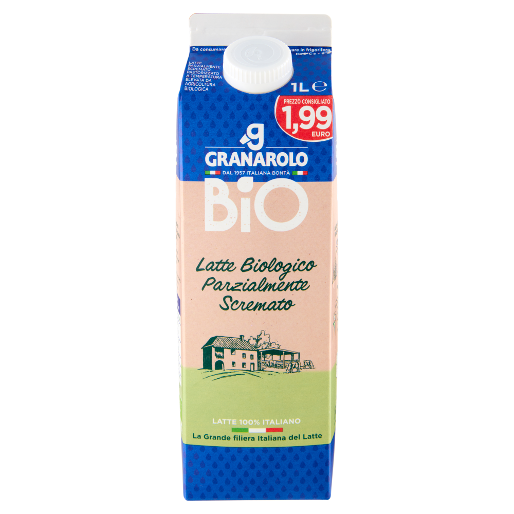 Granarolo Bio Latte Biologico Parzialmente Scremato 1 L