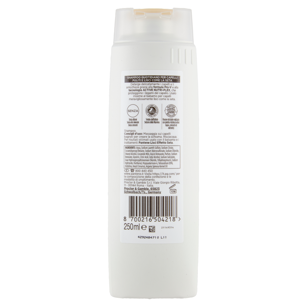 Pantene Pro-V Lisci Effetto Seta Shampoo Active Nutri-Plex 250 ml