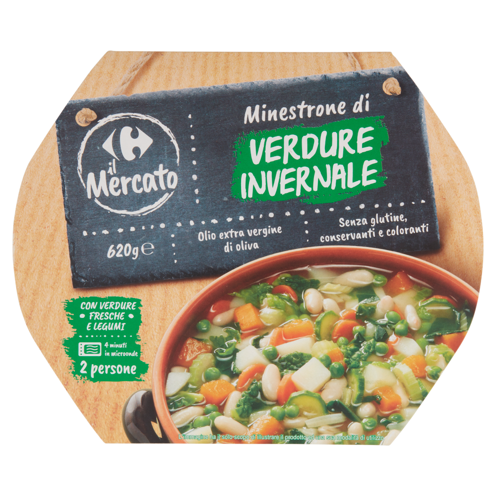 Carrefour il Mercato Minestrone di Verdure Invernale 620 g