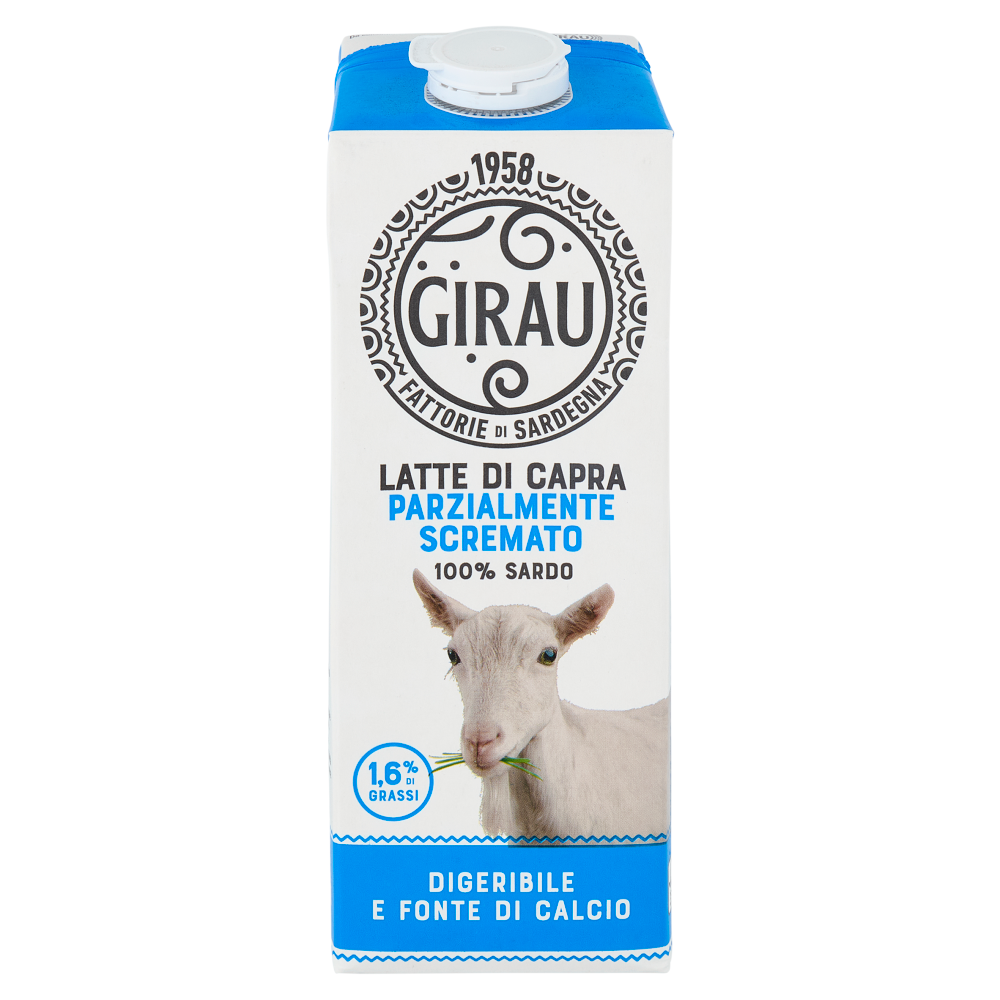 Girau Latte di Capra Parzialmente Scremato 1000 ml