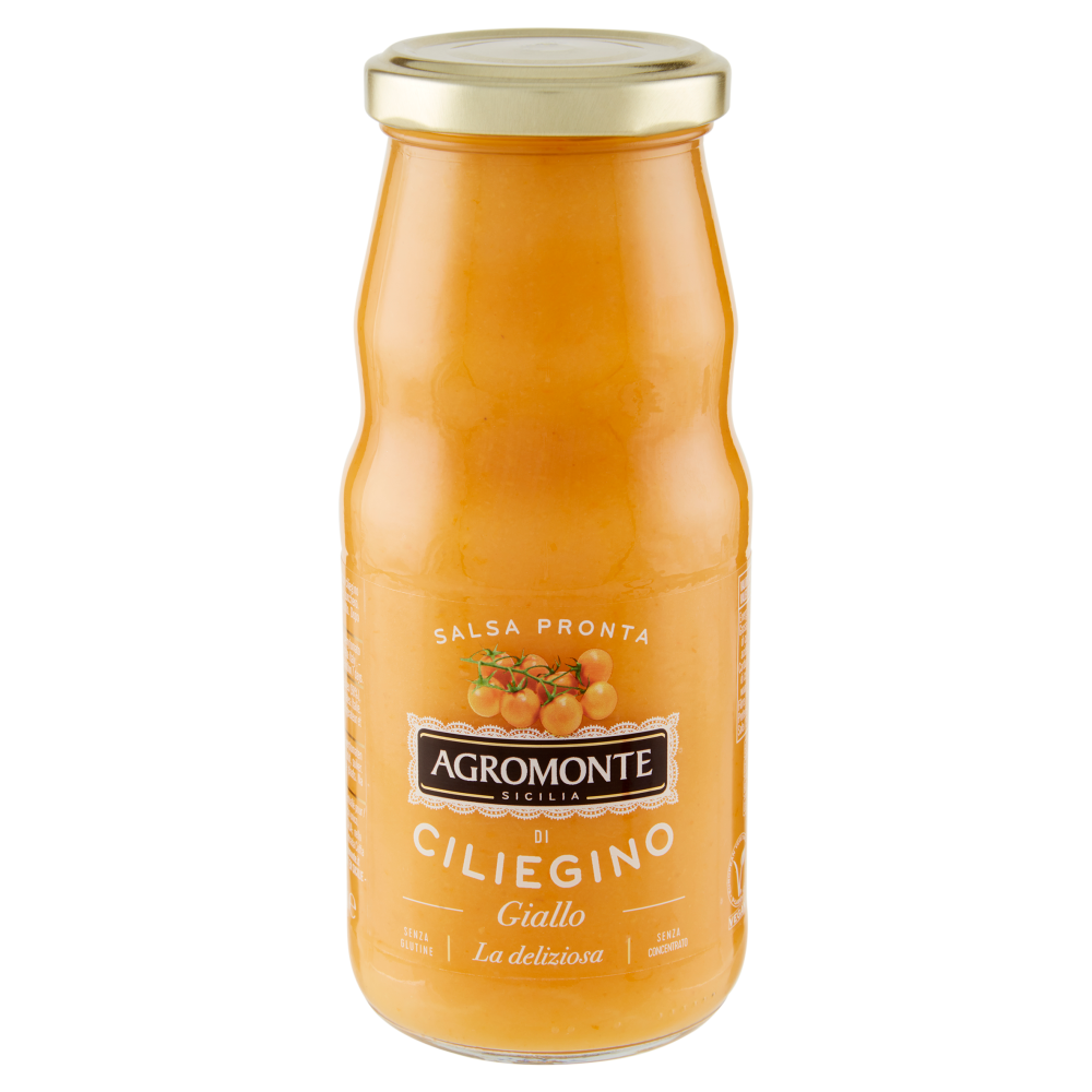 Agromonte Salsa Pronta di Ciliegino Giallo la Deliziosa 360 g