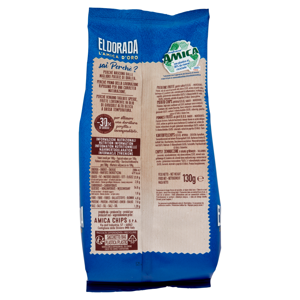 Amica Chips Eldorada Gusto Salsa B.B.Q. 130 g