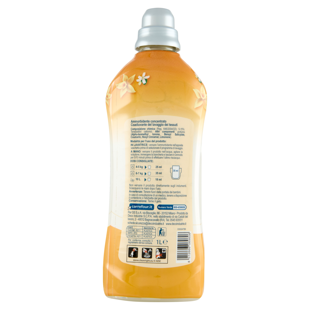 Carrefour Essential Ammorbidente concentrato Elisir di Vaniglia 1 L