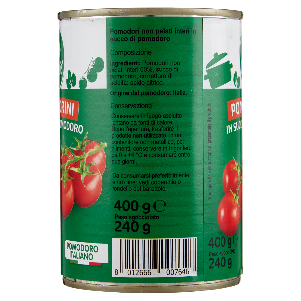 Carrefour Classic Pomodorini in Succo di Pomodoro 400 g