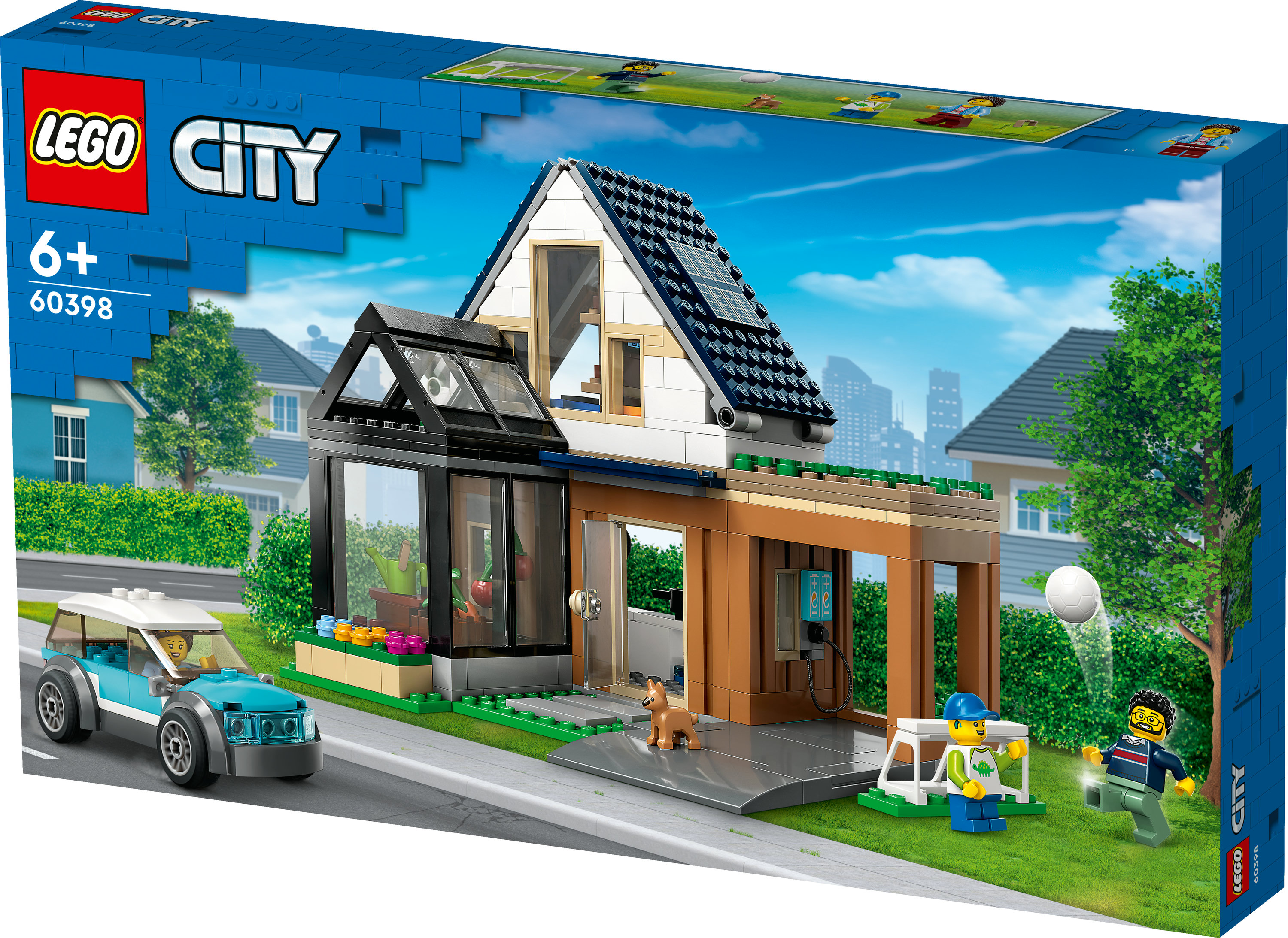 LEGO City Villetta familiare e auto elettrica