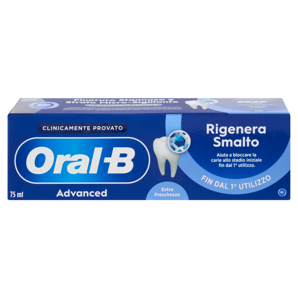 Oral-B Advanced Dentifricio Rigenera Smalto Extra Freschezza 75 ml