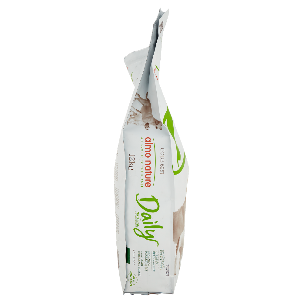 almo nature Daily Adult Dog con Agnello, Pollo e Riso 12 kg