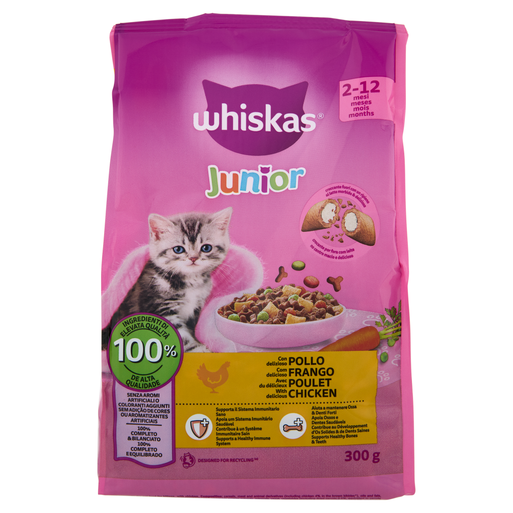 Whiskas Junior Crocchette con delizioso Pollo 300g