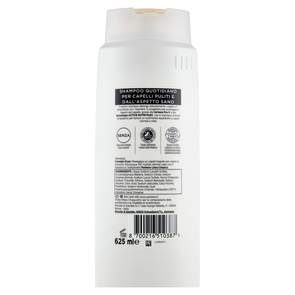 Pantene Pro-V Linea Classica Shampoo Active Nutri-Plex 625 ml