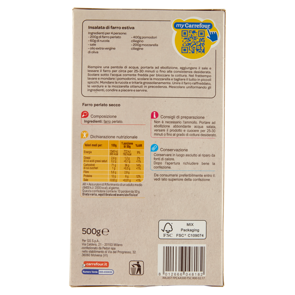 Carrefour Farro perlato 500 g