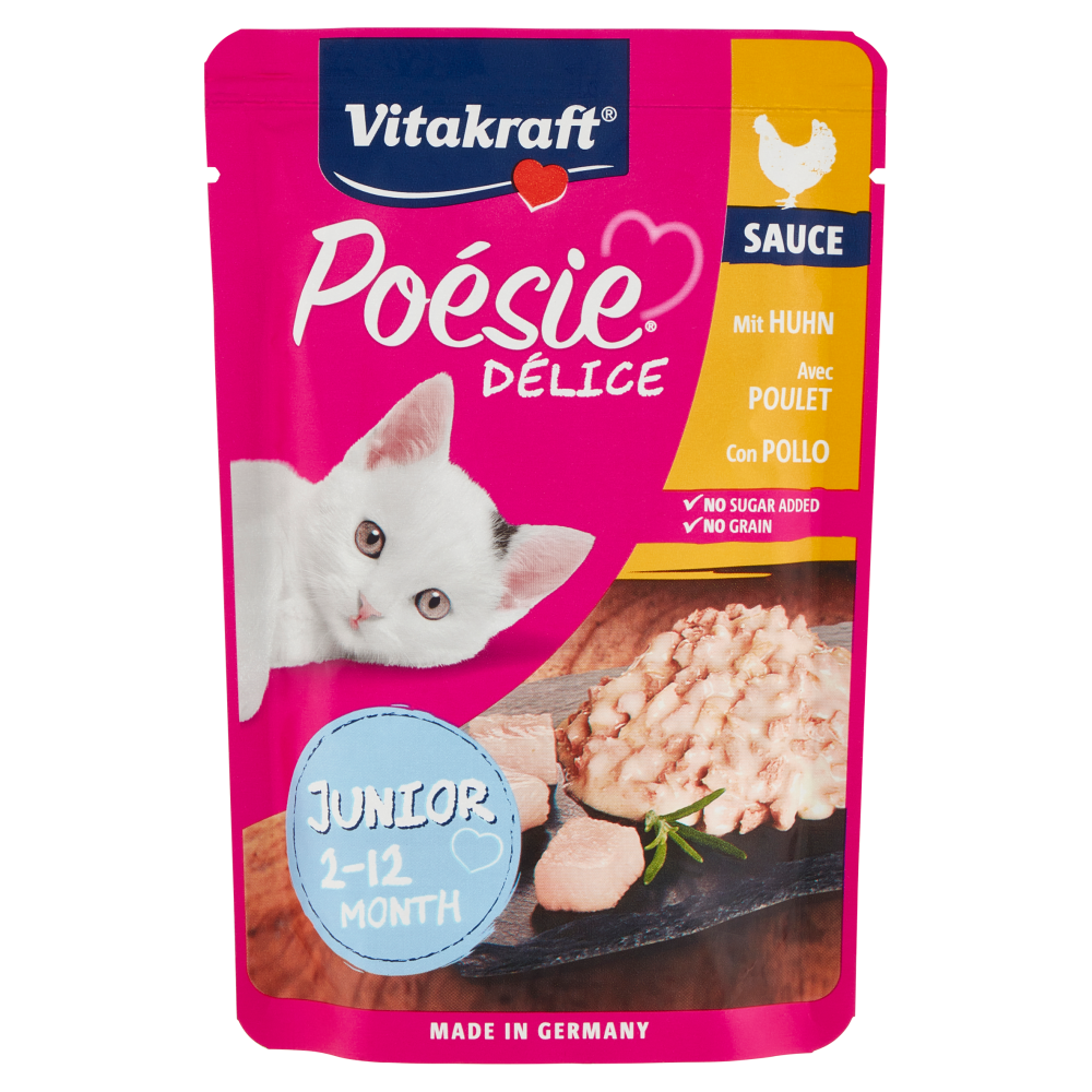 Vitakraft Poésie Délice Sauce con Pollo Junior 85 g