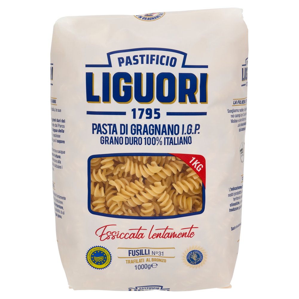 Pastificio Liguori Pasta di Gragnano I.G.P. Fusilli N&deg;31 1000 g