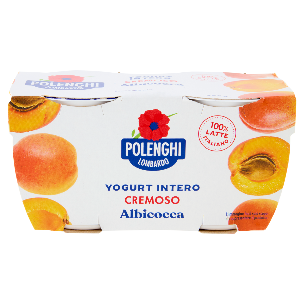 Polenghi Lombardo Yogurt Intero Cremoso Albicocca 2 x 125 g