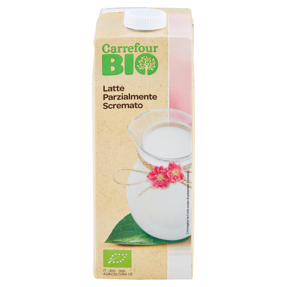 Carrefour Bio Latte Parzialmente Scremato 1 L