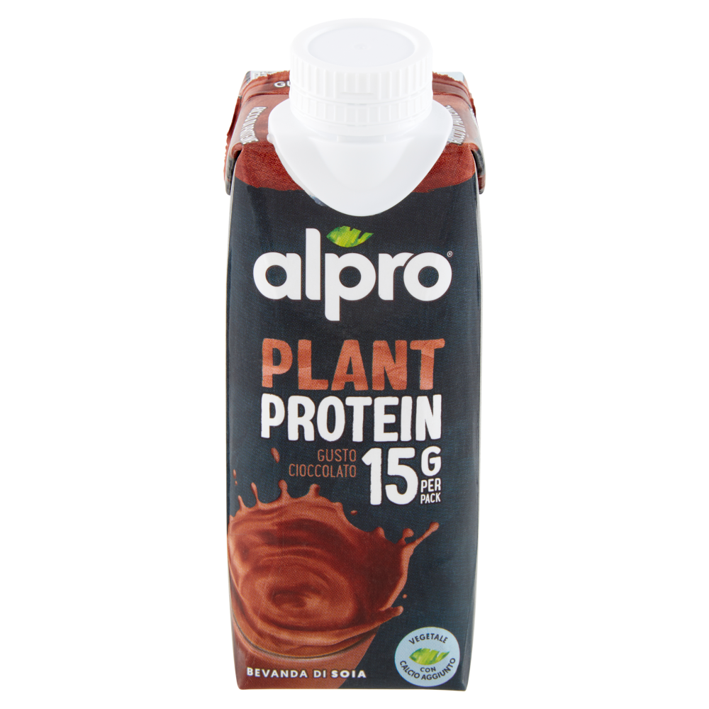 ALPRO 15G Proteine, Bevanda Proteica 100% Vegetale, Gusto Cioccolato, Senza Lattosio, 250 ml