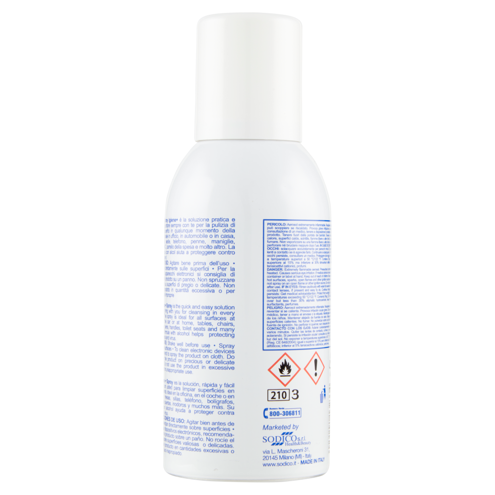 igiene+ spray multiuso con Igienizzante per Oggetti e Superfici 150 ml