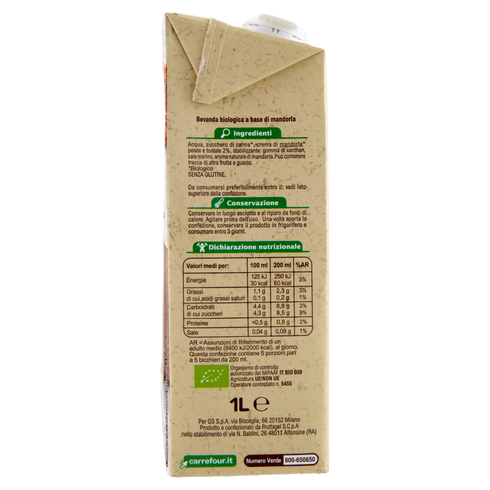 Carrefour Bio Drink Mandorla 1 L