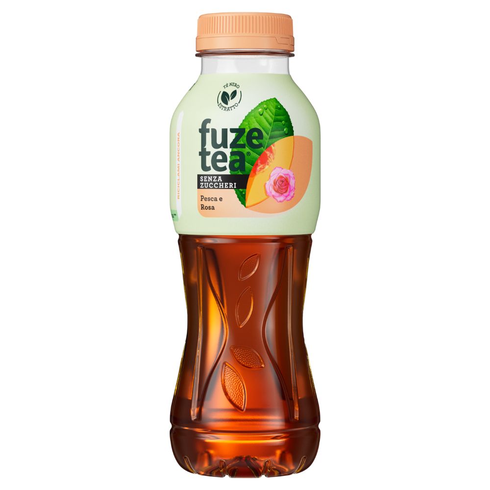 Fuze Tea Senza Zuccheri, Tè Nero Pesca Con Una Nota Di Rosa 400ml