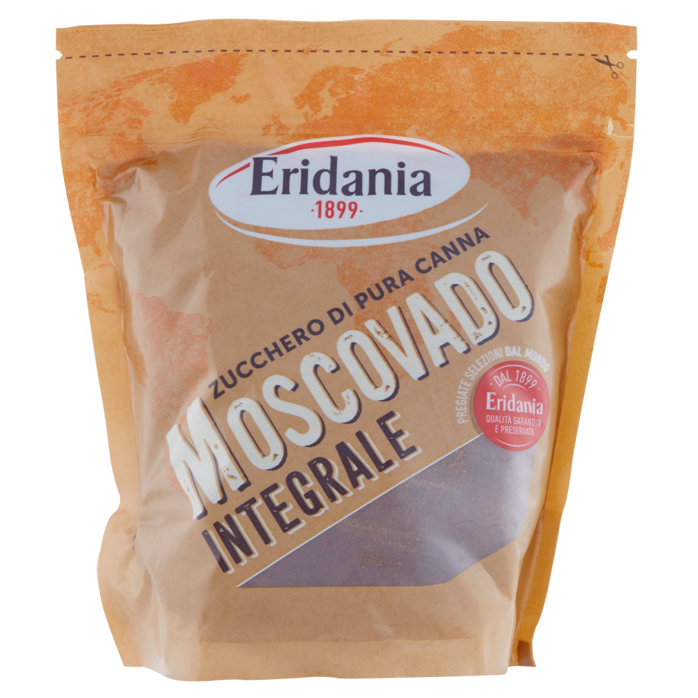 Eridania Zucchero di Pura Canna Moscovado Integrale 500 g