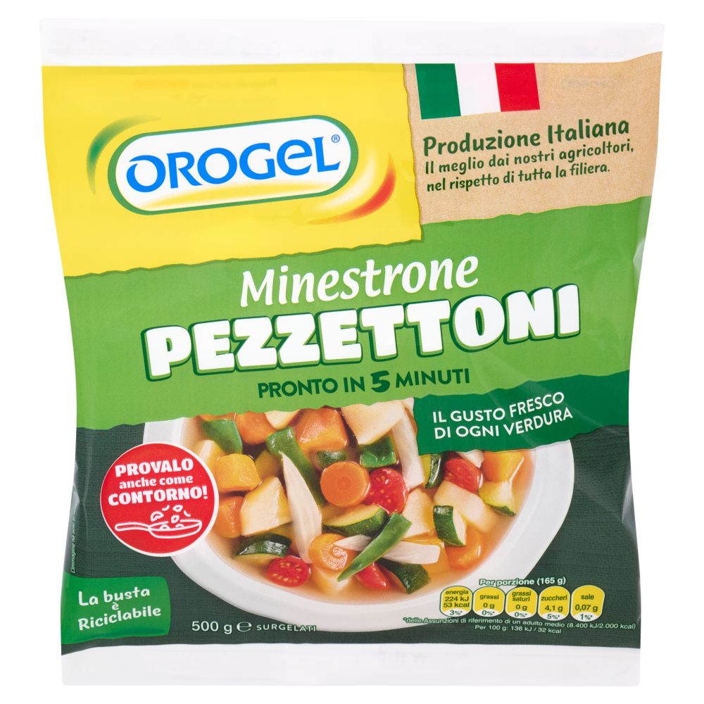 Orogel Minestrone Pezzettoni Surgelati 500 g