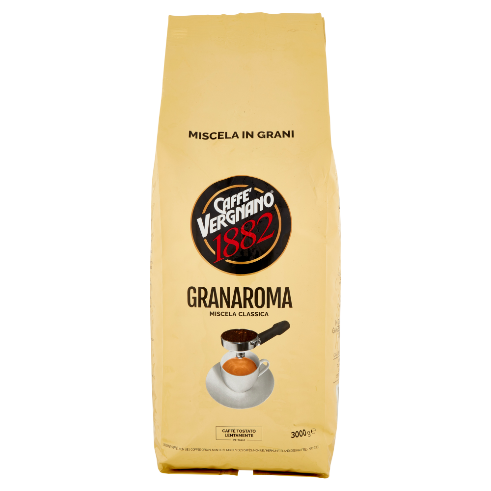 Caff&egrave; Vergnano 1882 Granaroma Miscela Classica Miscela in Grani 3000 g