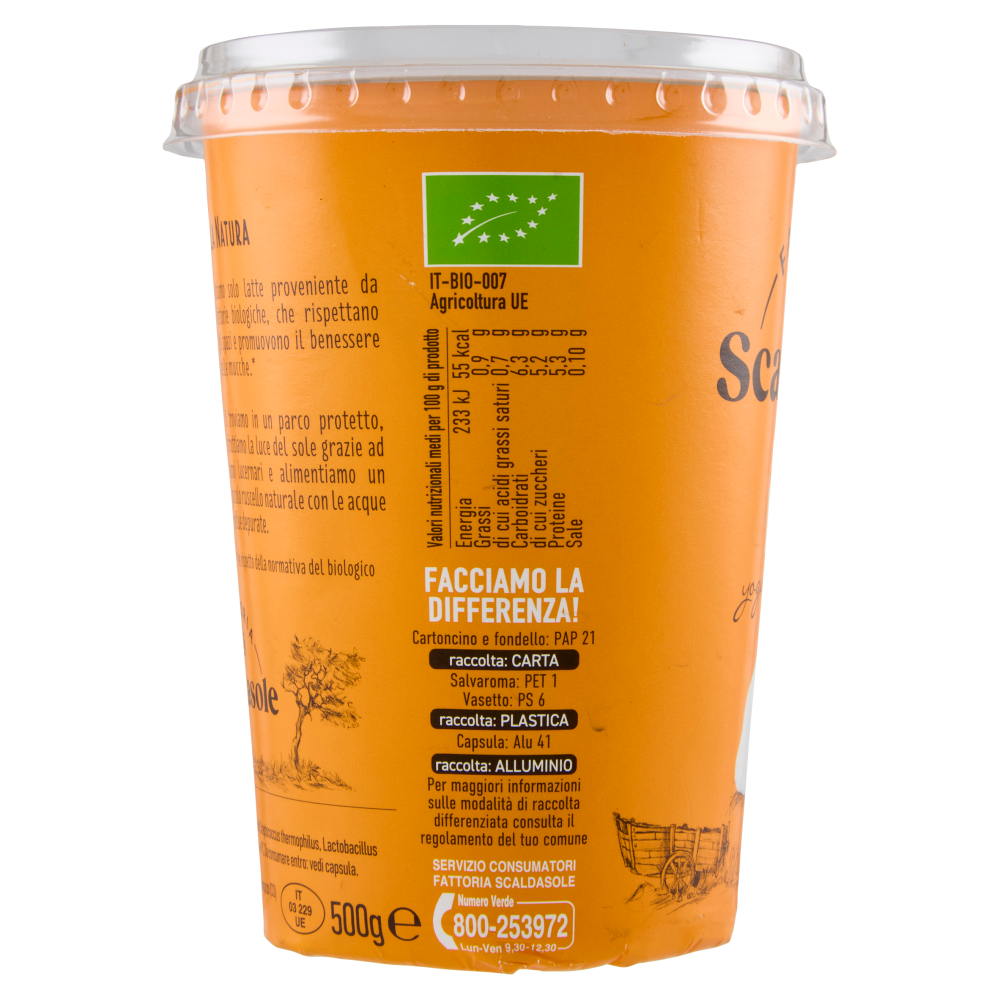 Fattoria Scaldasole Bianco Magro yogurt biologico 500 g
