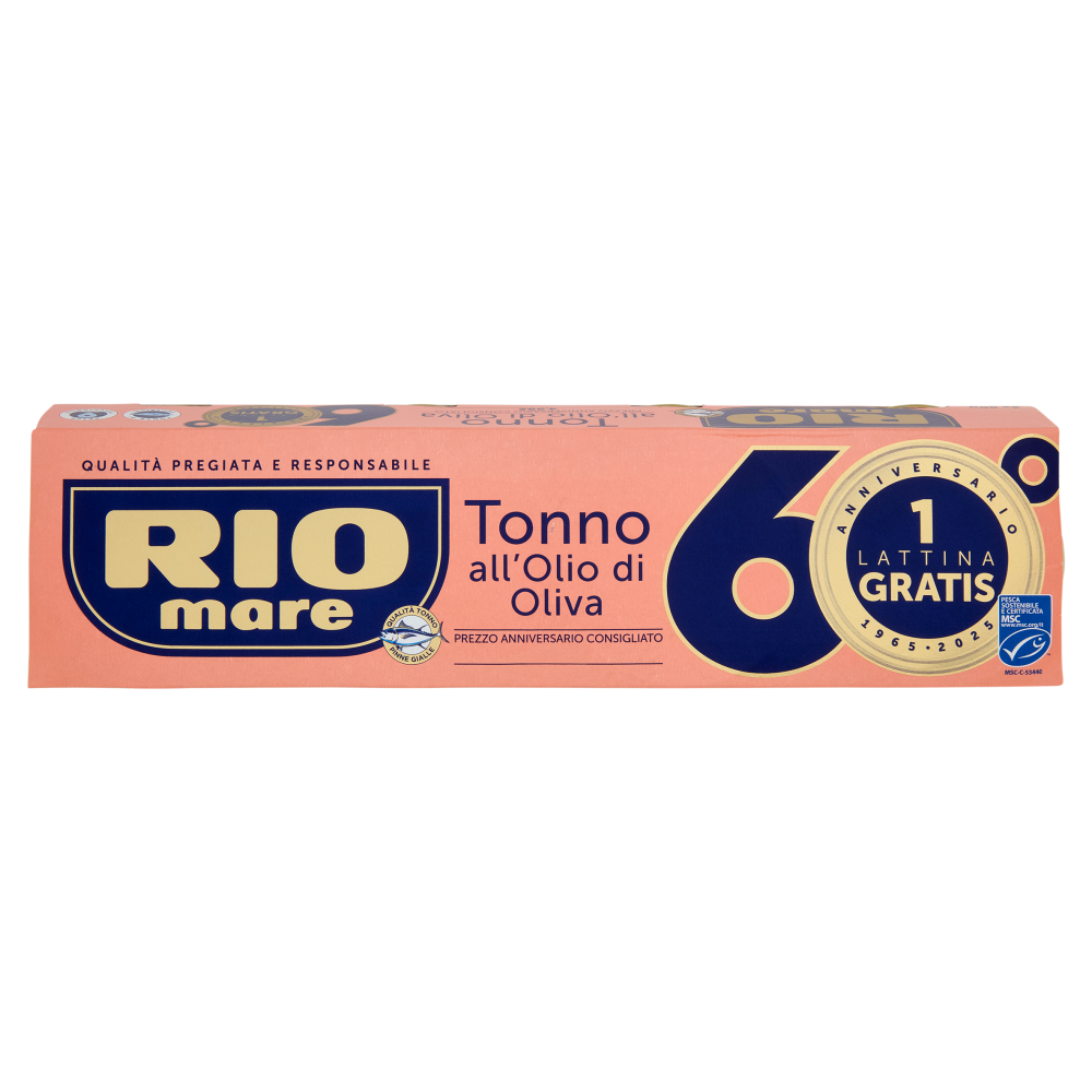 Rio mare Tonno all'Olio di Oliva 4 x 80 g