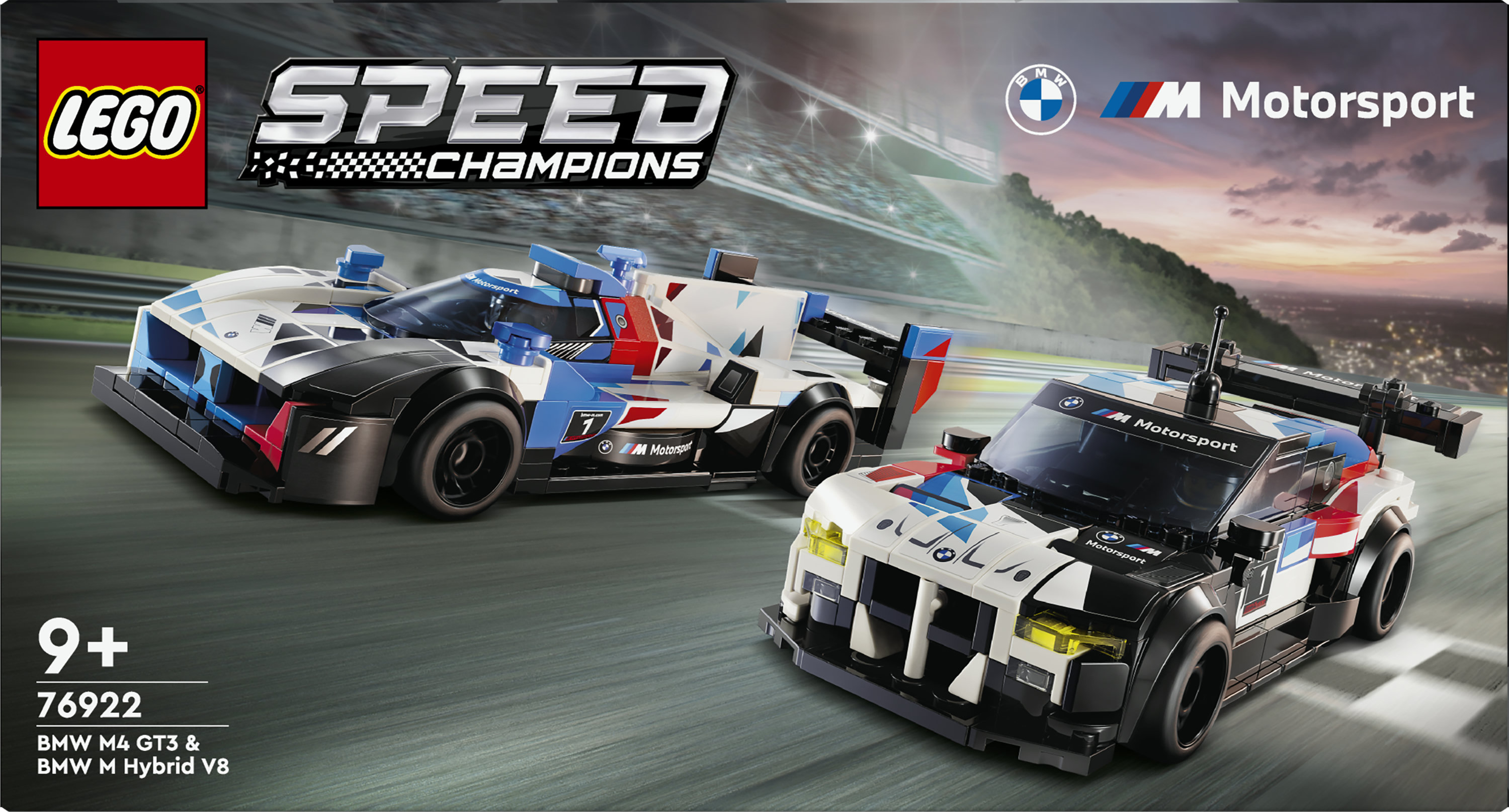 LEGO Speed Champions Auto da corsa BMW M4 GT3 e BMW M Hybrid V8