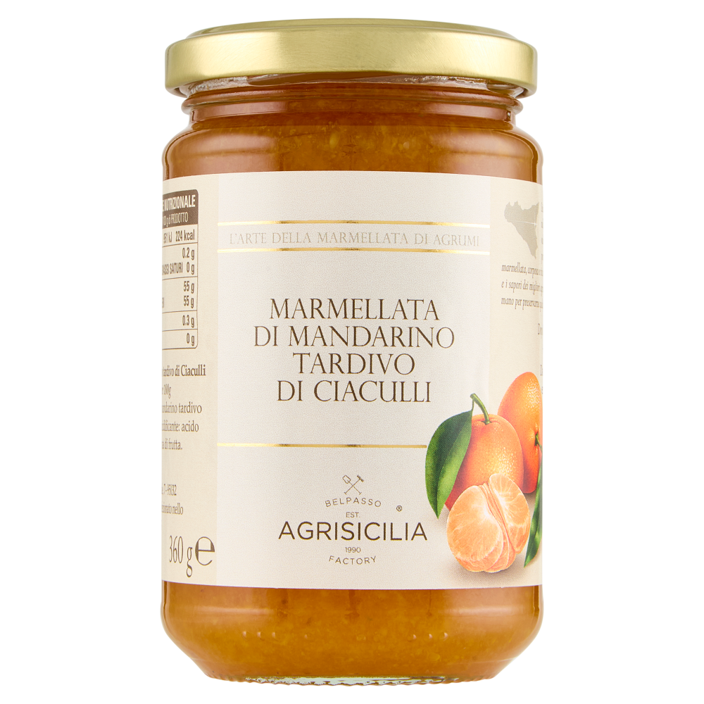 Agrisicilia Marmellata di Mandarino Tardivo di Ciaculli 360 g