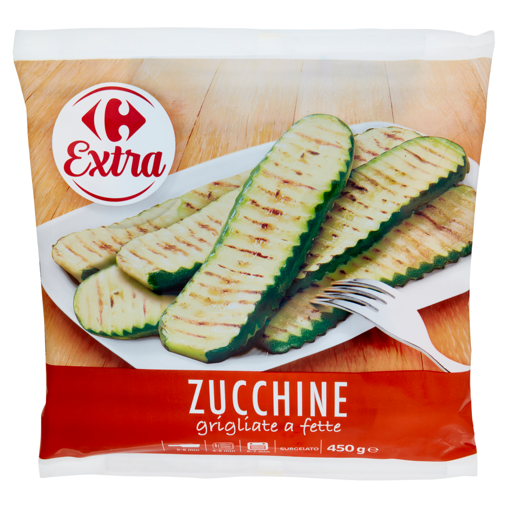 Carrefour Extra Zucchine grigliate a fette Surgelato 450 g