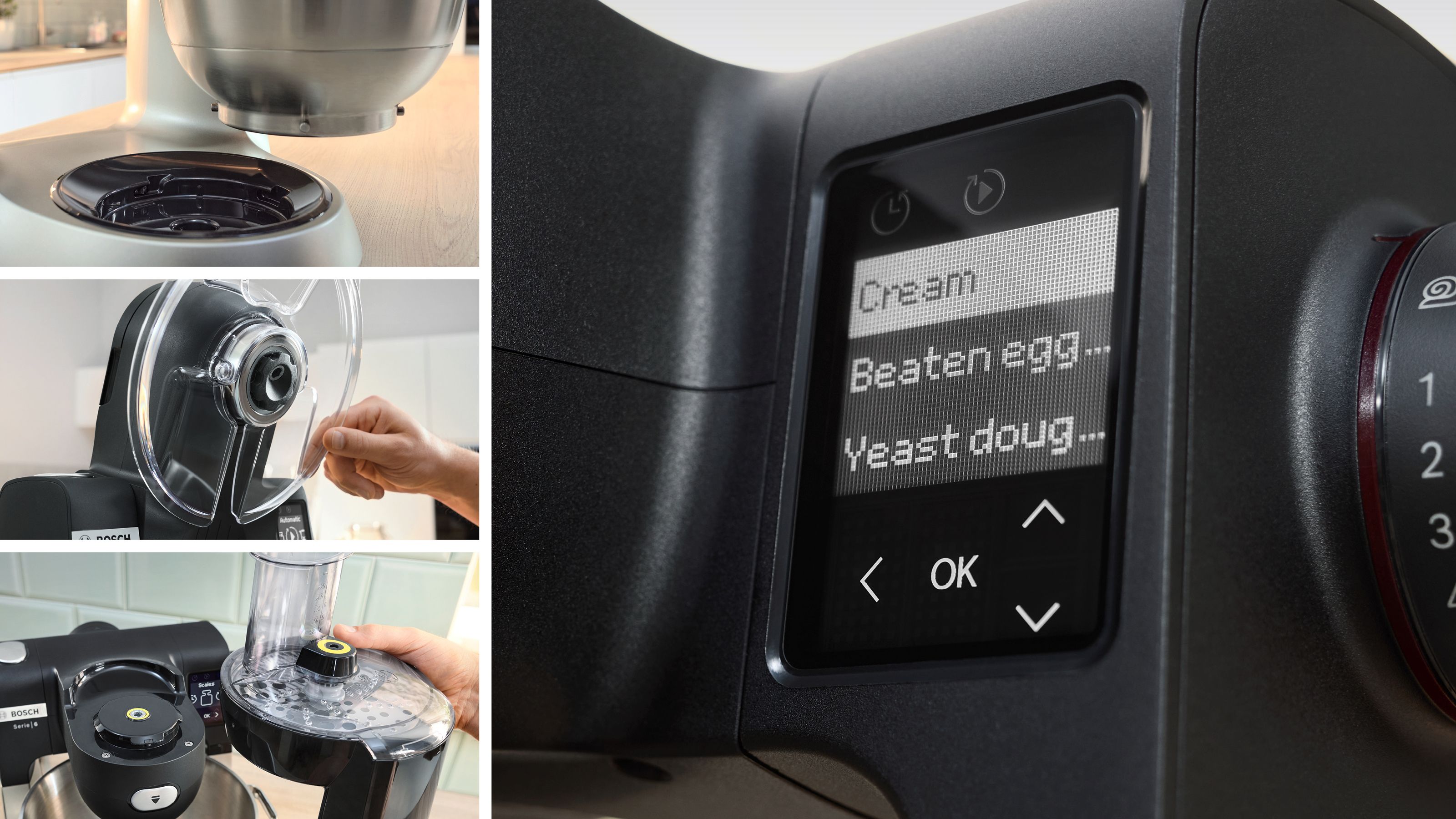 Bosch Serie 6 MUMS6ZS34 Macchina da Cucina 1600 W Nero, Inox spazzolato